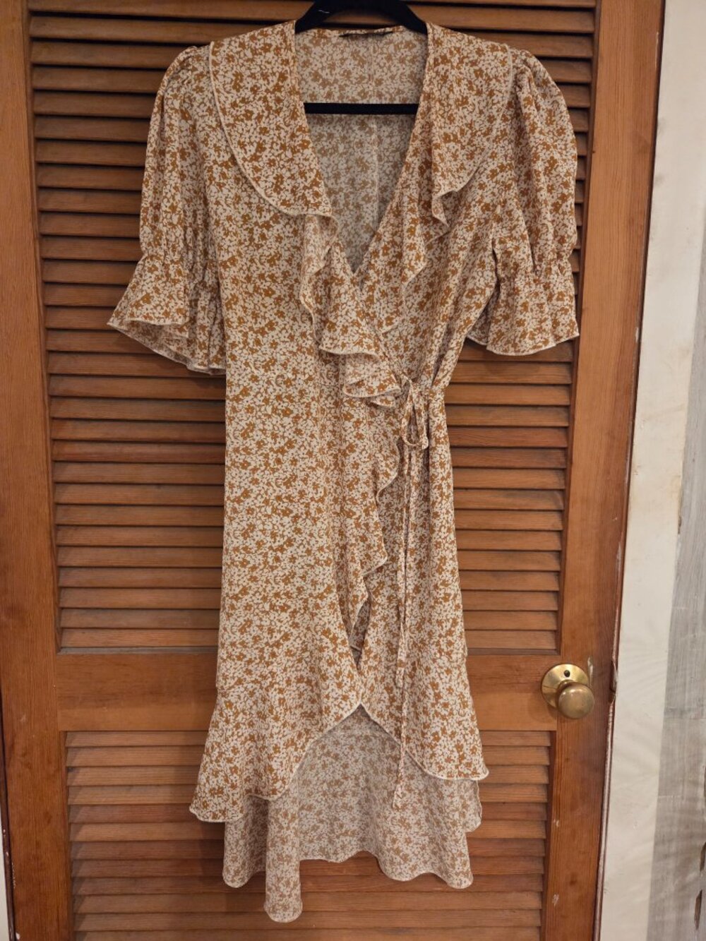 High low floral print dress